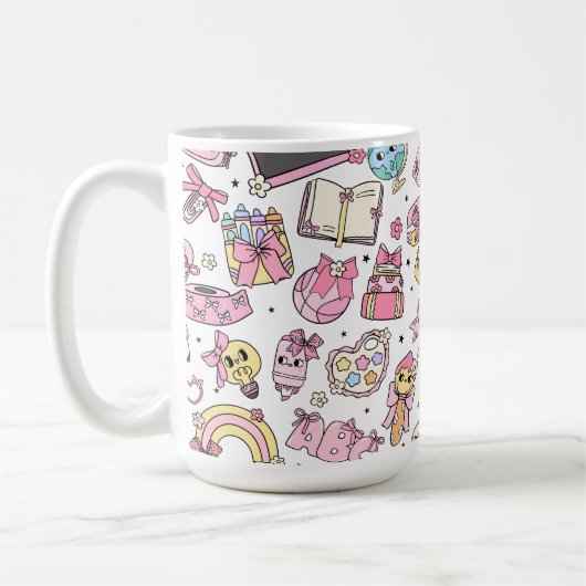 Cute School Themed Coffee Tea Mug Kaffeetasse (Links)