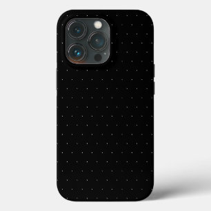 Cute Schwarz weiß kleine Punkte Muster elegant iPhone 13 Pro Hülle