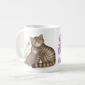 Cute Scottish Wildcat and kitten mug Kaffeetasse (Vorderseite Links)