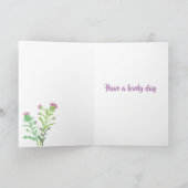 Cute Scottish Wildcats Mother's Day card Karte (Innenseite)