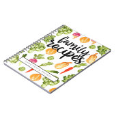cute Script Family Cookbook recipe Notebook Notizblock (Linke Seite)