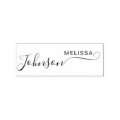 Cute Script Font Custom Signature Name Business Gummistempel (Prägung)