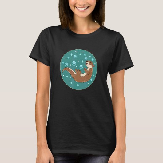 Cute Sea Otter 3 T-Shirt (Vorderseite)