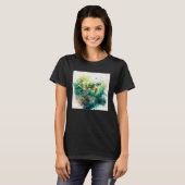 Cute Sea Turtle Paint Splatter Illustration Colorf T-Shirt (Vorne ganz)