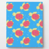 Cute Sea Turtle Pattern Fotoplatte (Vorderseite)