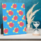 Cute Sea Turtle Pattern Fotoplatte (Seite)