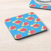 Cute Sea Turtle Pattern Getränkeuntersetzer (Linke Seite)