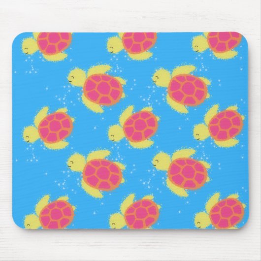 Cute Sea Turtle Pattern Mousepad (Vorne)