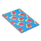 Cute Sea Turtle Pattern Notizblock (Rechte Seite)