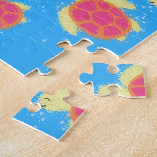 Cute Sea Turtle Pattern Puzzle (Seite)