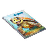 Cute Sea Turtle Personalized Notizblock (Rechte Seite)