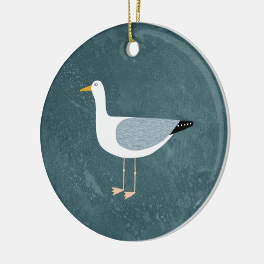 Cute Seagull Keramik Ornament (Links)