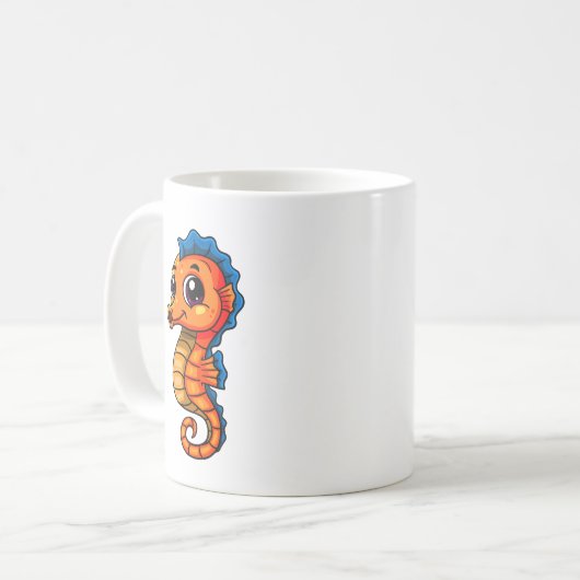 Cute Seahorse Coffee Mug Kaffeetasse (Vorderseite Links)