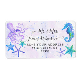 Cute Seahorse Starfish Octopus Seaside Baby Shower