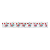Cute Seahorses Christmas Ribbon Ripsband (Vorderseite)