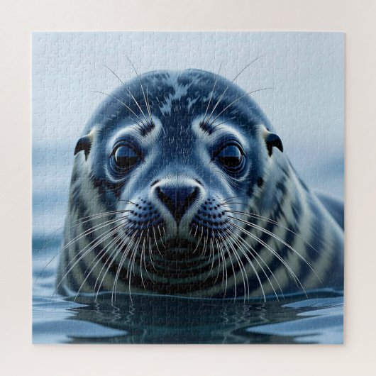 Cute Seal Close up Puzzle (Vertikal)