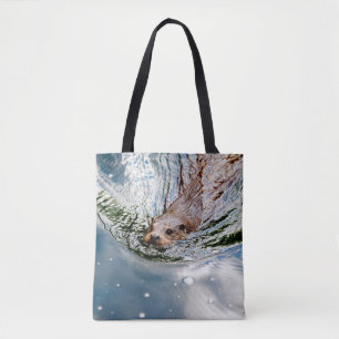 CUTE SEAL SWIMMING TASCHE