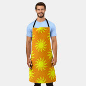 Cute seamless pattern of sun. Doodle hand drawn st Schürze (Getragen)