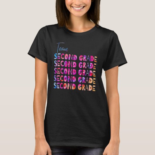 Cute Second Grade Teachers Back to School Team Sec T-Shirt (Vorderseite)