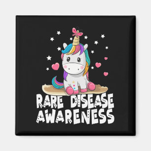 Cute Seltene Disease Awareness T Shirt Unicorn Lov Magnet