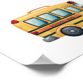 Cute Service Vehicle Birthday bash welcome sign  Poster (Ecke)