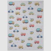 Cute Service Vehicles  Seidenpapier (Vorderseite)