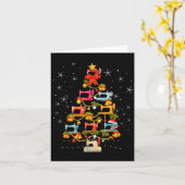 Cute Sewing Machine Christmas Tree Christmas Ornam Karte (Gelbe Blume)