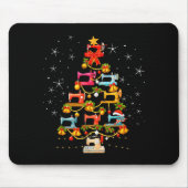 Cute Sewing Machine Christmas Tree Christmas Ornam Mousepad (Vorne)