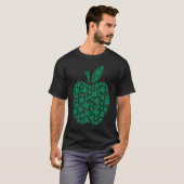 Cute Shamrock C Apple Teacher Student St Patrick's T-Shirt (Vorne ganz)