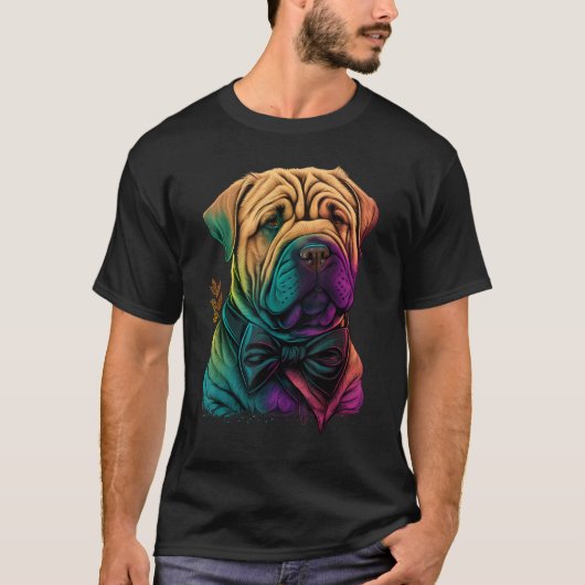 Cute Shar Pei Dog on Shar Pei 1 T-Shirt (Vorderseite)