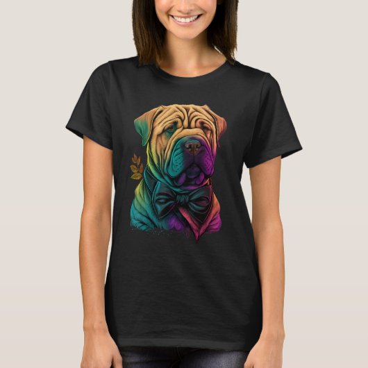 Cute Shar Pei Dog on Shar Pei 1 T-Shirt (Vorderseite)