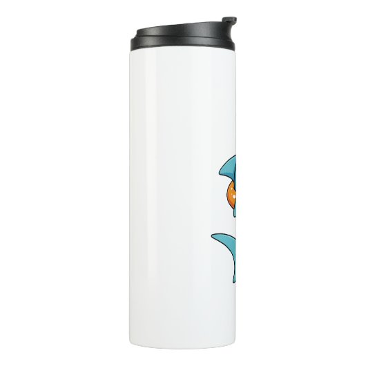 Cute Shark Baby With Float | Kids Thermosbecher (Nach links gedreht)