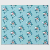 Cute shark geschenkpapier (Flach)