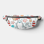 Cute Shark Pattern Bauchtasche (Ablage )
