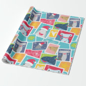 Cute Shark Species Christmas Wrapping Paper Geschenkpapier (Ungerollt)