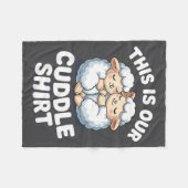 Cute Sheep Couple This Is Our Cuddle Fleecedecke (Vorderseite (Horizontal))