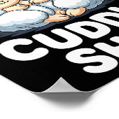 Cute Sheep Couple This Is Our Cuddle  Poster (Ecke)