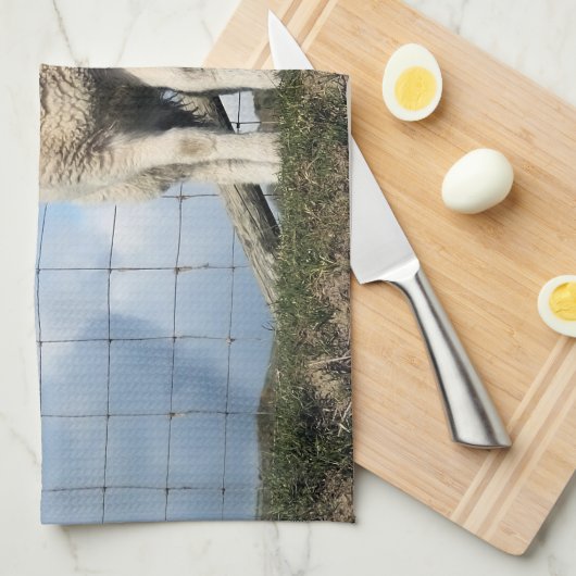 CUTE SHEEP GESCHIRRTUCH (Viertel Falte)