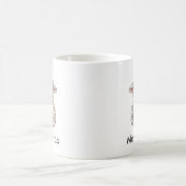 Cute Sheep Reading a Book Custom Kaffeetasse (Mittel)