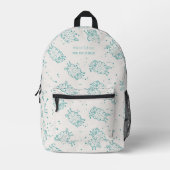 Cute Sheep – Whimsical Seamless Pattern Bedruckter Rucksack (Vorderseite)
