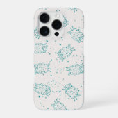 Cute Sheep – Whimsical Seamless Pattern iPhone Hülle (Rückseite)