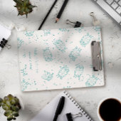 Cute Sheep – Whimsical Seamless Pattern Klemmbrett