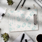 Cute Sheep – Whimsical Seamless Pattern Mini Klemmbrett