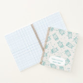 Cute Sheep – Whimsical Seamless Pattern Notizblock (Innenseite)