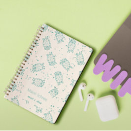 Cute Sheep – Whimsical Seamless Pattern Notizblock