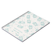 Cute Sheep – Whimsical Seamless Pattern Notizblock (Linke Seite)