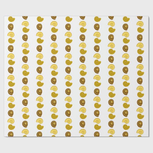Cute shell arrangement on  geschenkpapier (Flach)