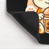 Cute Shiba Inu Dog Bubble Boba Tea Anime Kawaii Ne Mousepad (Ecke)