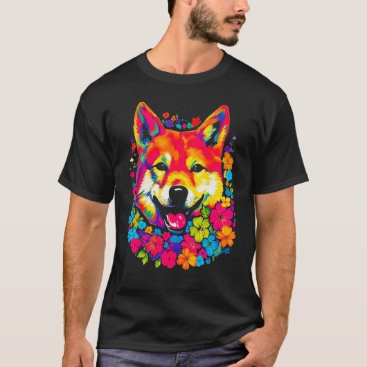 Cute Shiba Inu Dog T-Shirt (Vorderseite)