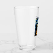 Cute Shih Tzu Dog Halloween Jack O Lantern Pumpkin Glas (Rechts)